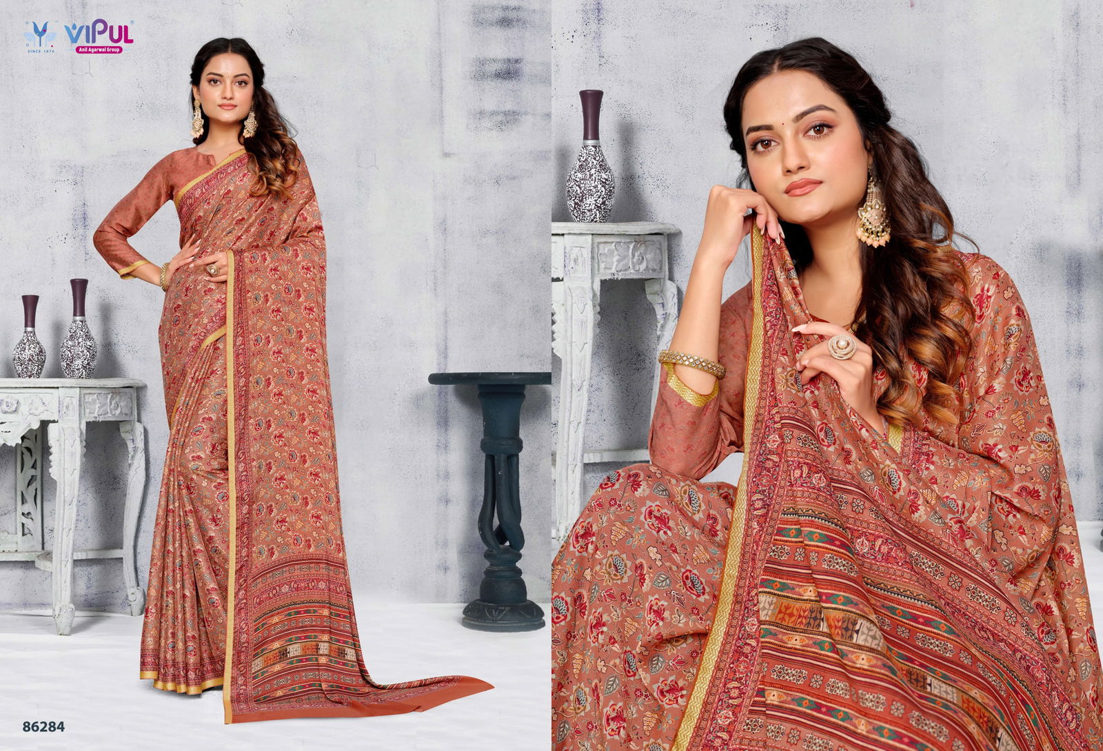 Antique Vol 2 By Vipul Moss Casual Wear Saree Wholesale Shop In Surat